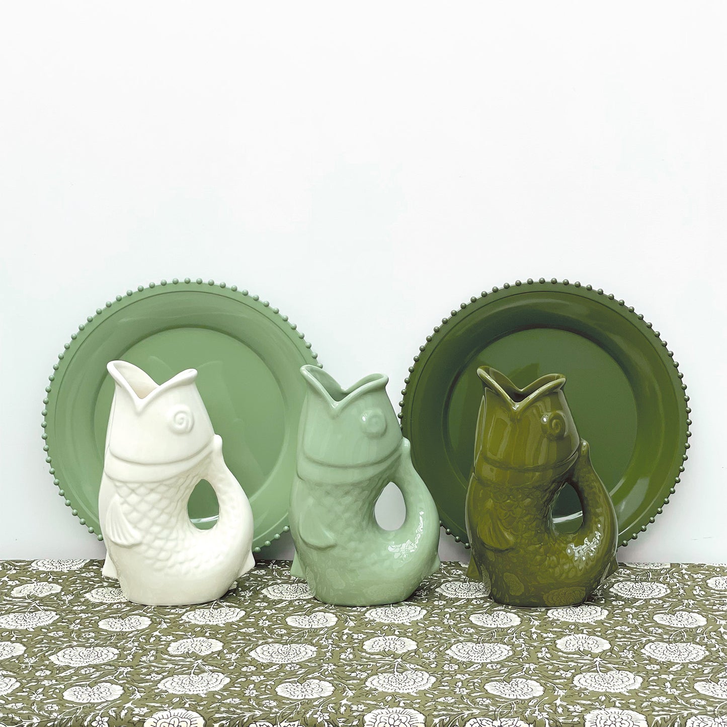 VASE PICHET POISSON MATCHA - OPJET PARIS