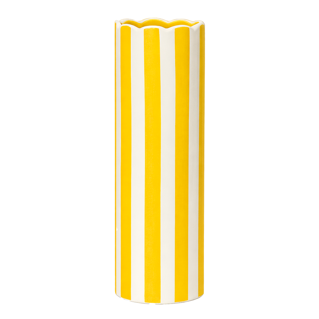 VASE PAUL JAUNE GRAND MODELE D8 H24cm - OPJET PARIS