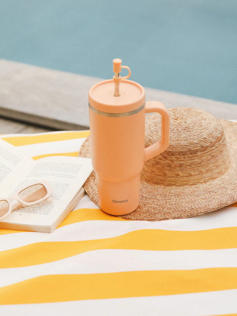 TRAVEL CUP 900ML INOX - ABRICOT - QWETCH
