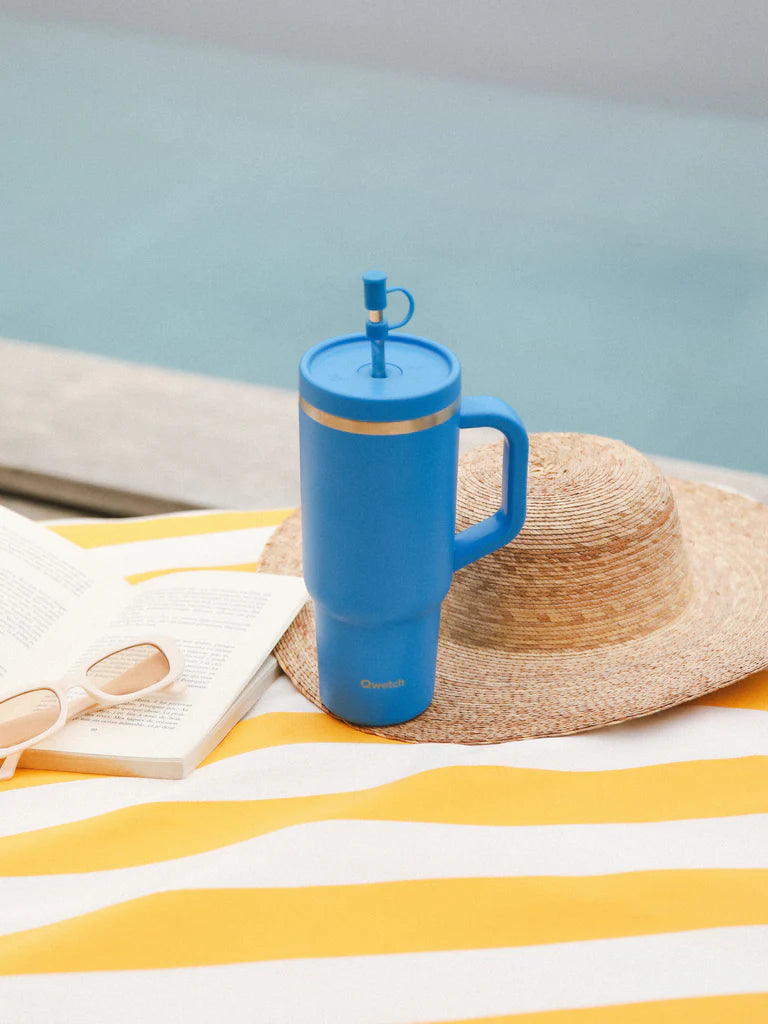 TRAVEL CUP 900ML INOX - AZUR - QWETCH