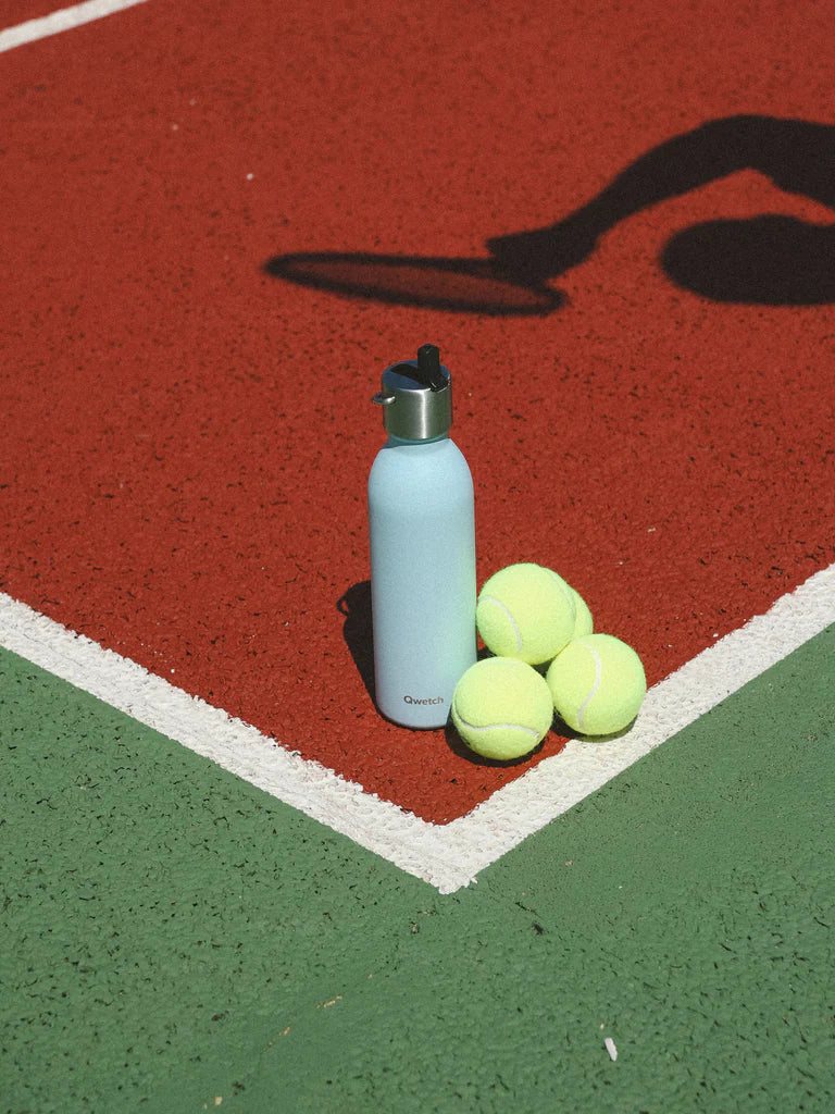 BOUTEILLE + BOUCHON SPORT ACTIVE 600ML - PASTEL BLEU - QWETCH