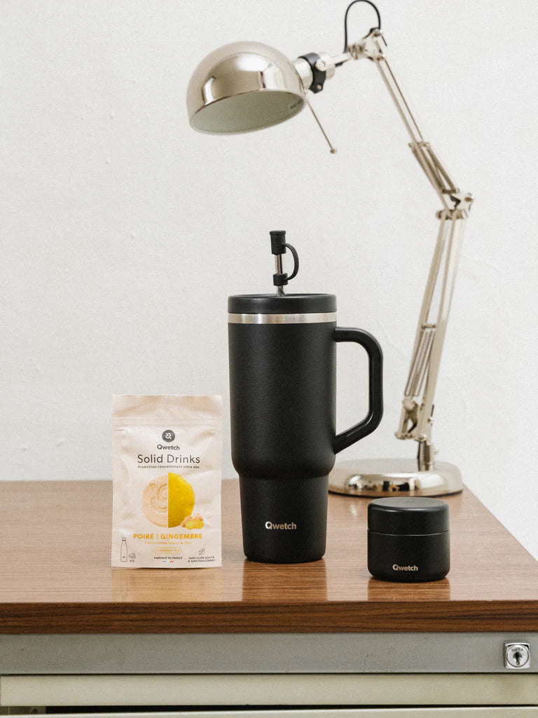TRAVEL CUP INOX 900ML - NOIR - QWETCH