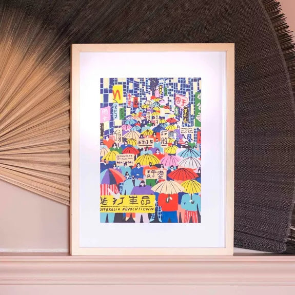 COFFRET PEINTURE AU NUMERO - UMBRELLA REVOLUTION par Tara Deacon - LA PETITE EPICERIE