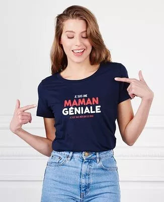 T-SHIRT - MAMAN GENIALE - MONSIEUR TSHIRT