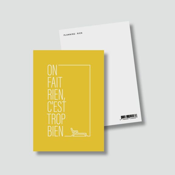 CARTE POSTALE " ICI ON FAIT RIEN " - BULMA STUDIO