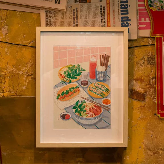 COFFRET PEINTURE AU NUMERO - VIETNAMESE FOOD par Jayne Wong - LA PETITE EPICERIE