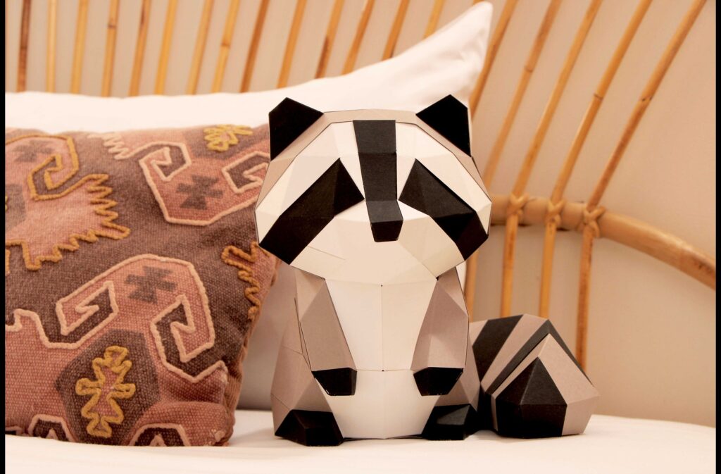 PETIT RATON GRIS EN PAPIER 3D - ORIGAMI AGENT PAPER