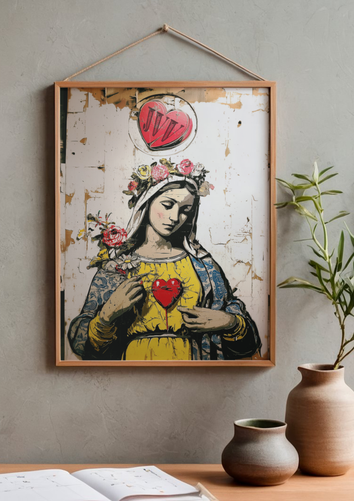 AFFICHE A4 - LA FOI BRUTE NUM5 - J'AI VU LA VIERGE