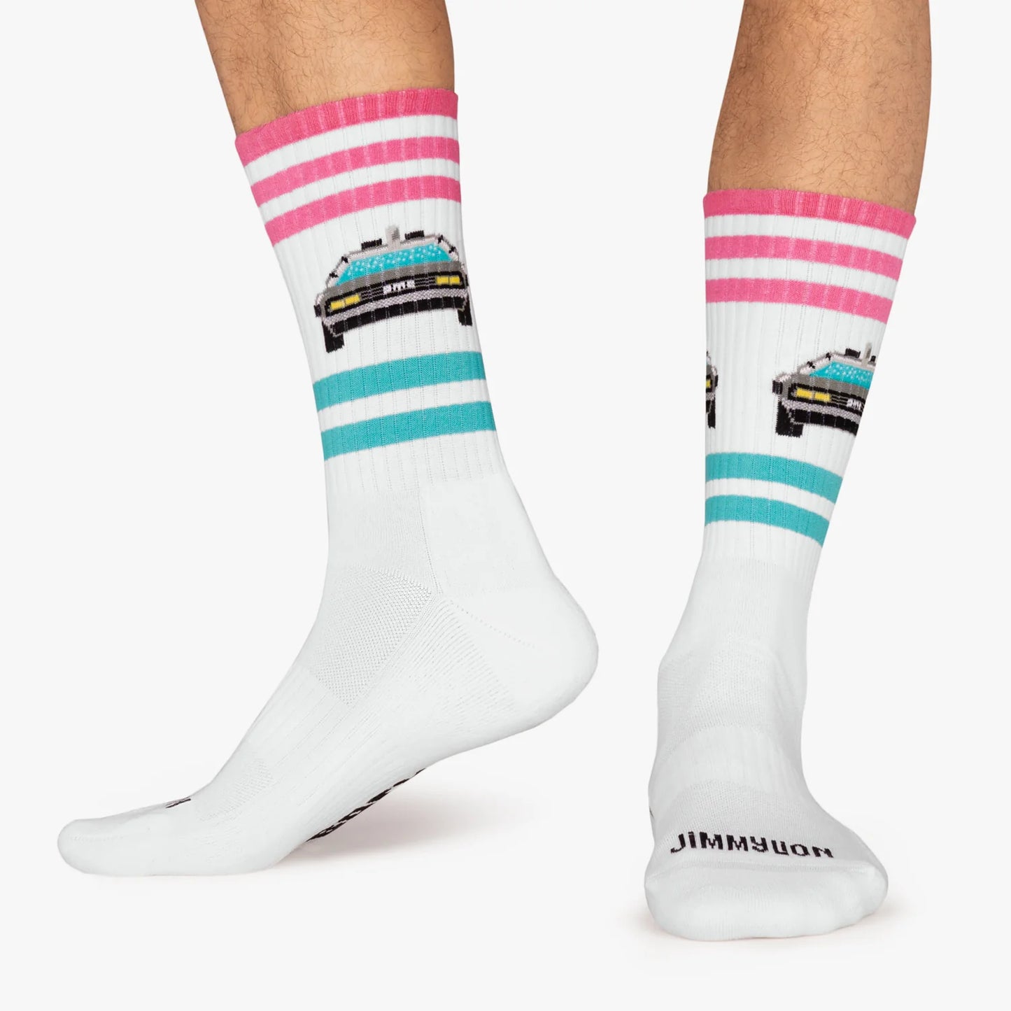 CHAUSSETTES - ATHLETIC DOLOREAN - WHITE - JIMMY LION