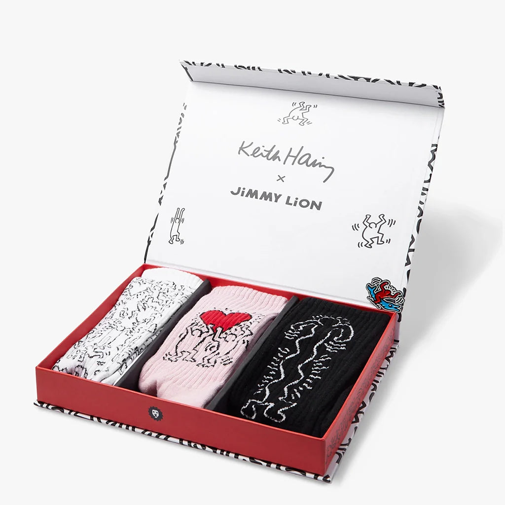 CHAUSSETTES - PACK X3 - KEITH HARING x JIMMY LION