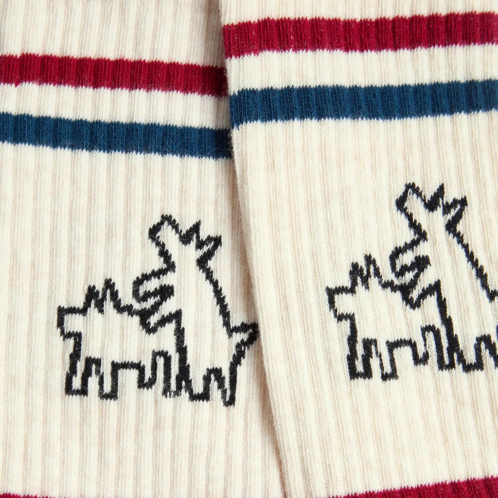 CHAUSSETTES ATHLETIC - KEITH HARRING TWO DOGS - JIMMY LION