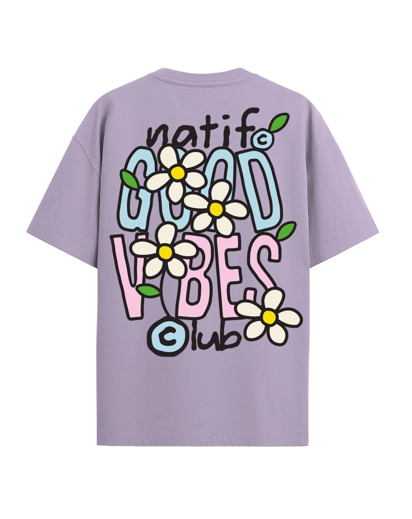 T-SHIRT FEMME - NEW GOOD VIBES - NATIF