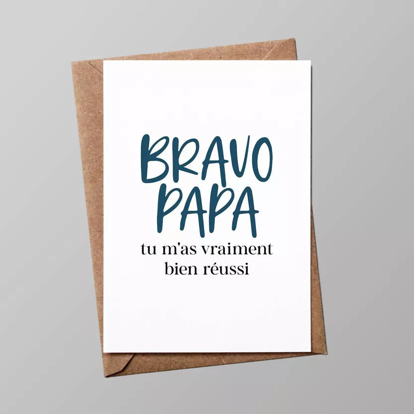 CARTE POSTALE - BRAVO PAPA - BULMA STUDIO