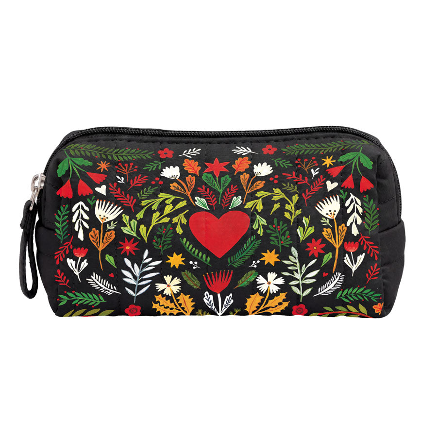 PETITE TROUSSE MATELASSEE COEUR FOLK - CARTES D'ART