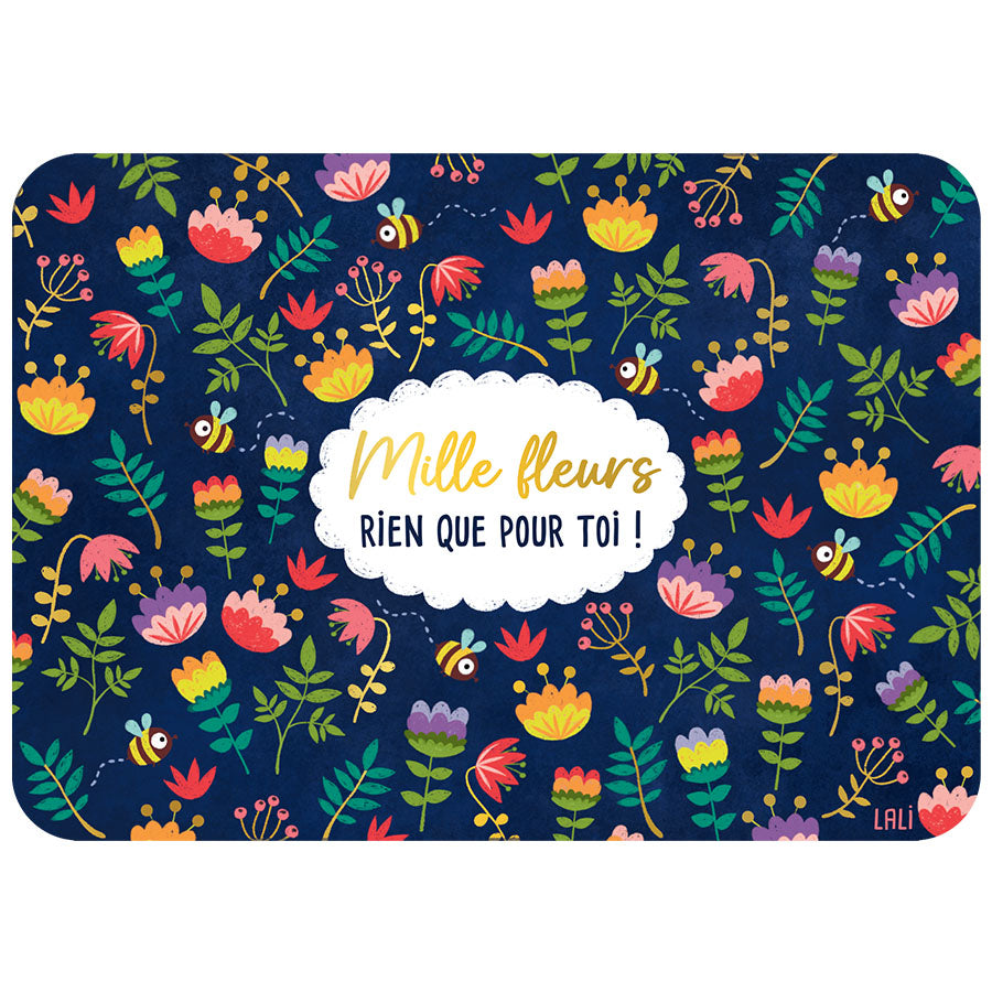 CARTE POSTALE - MILLE FLEURS POUR TOI - CARTES D'ART