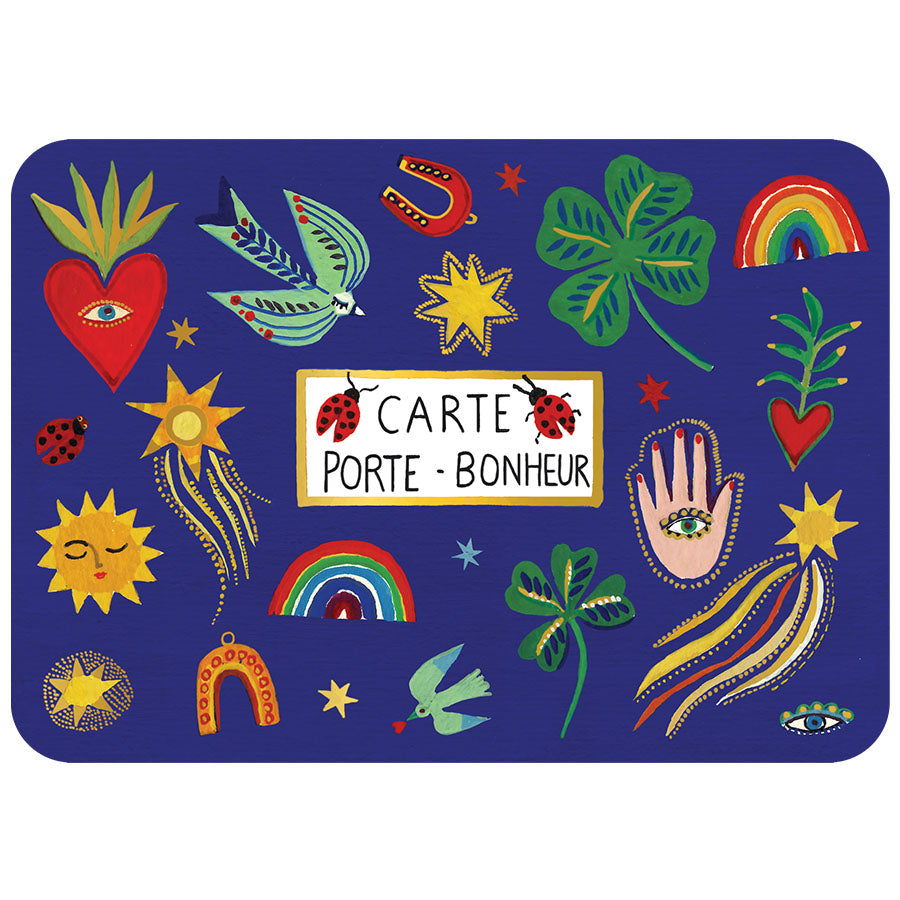 CARTE POSTALE PORTE BONHEUR - CARTES D'ART