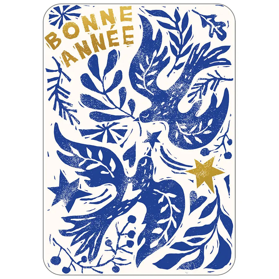 CARTE POSTALE BONNE ANNEE - CARTES D'ART