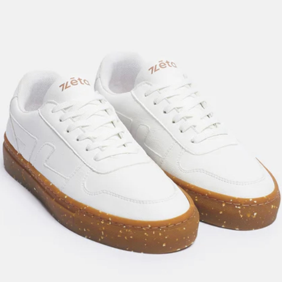 BASKETS VEGAN ALPHA BICOLORS CAMEL - ZETA SHOES