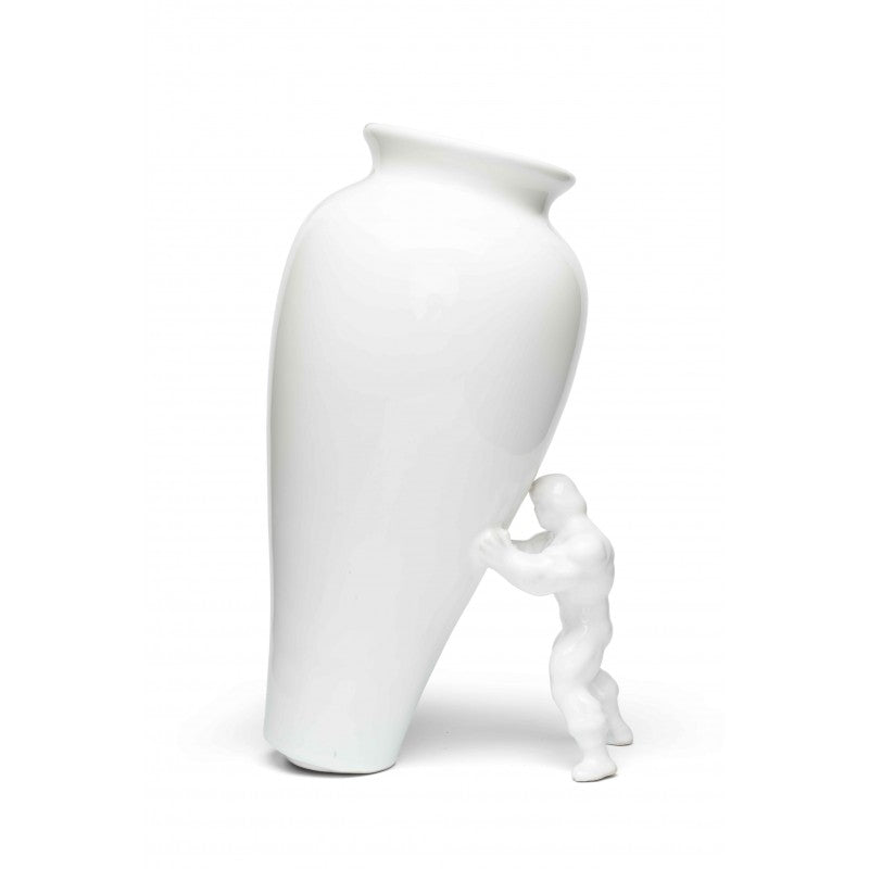 VASE SUPER HEROS PETIT BLANC- JASMIN DJERZIC