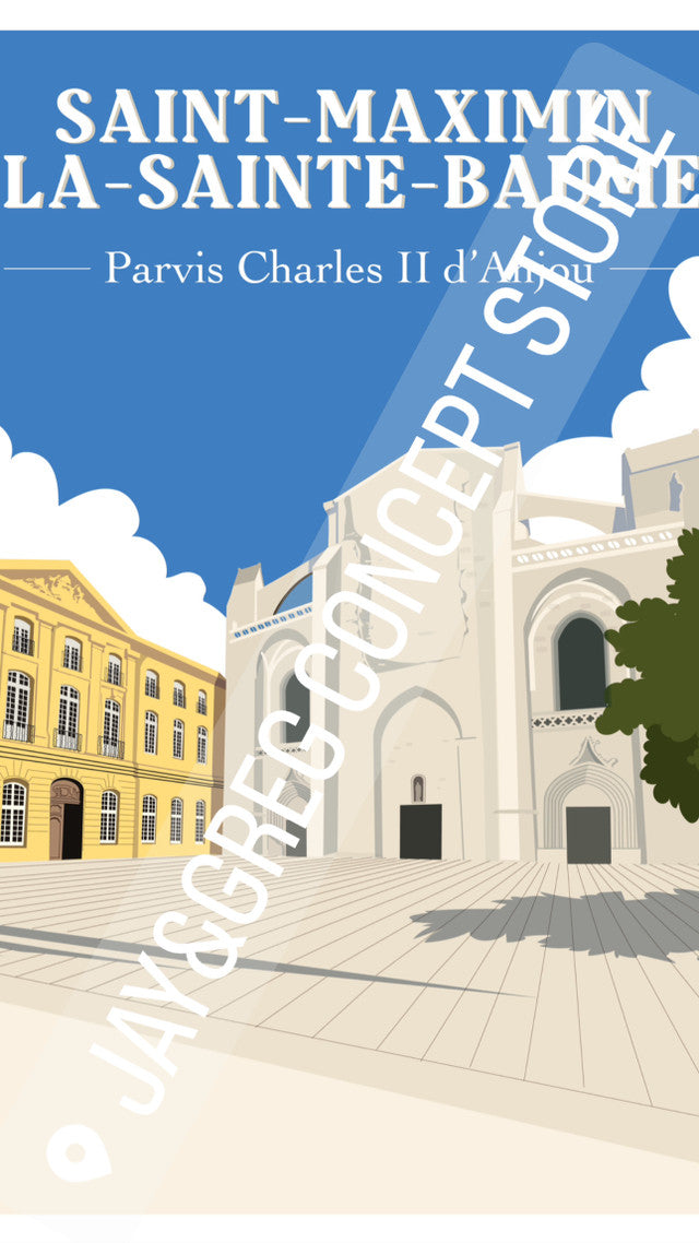 AFFICHE - PARVIS CHARLES II D'ANJOU BY JAY&GREG