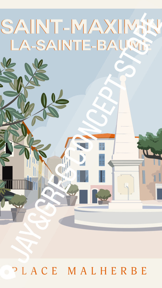 AFFICHE - LA PLACE MALHERBE BY JAY&GREG