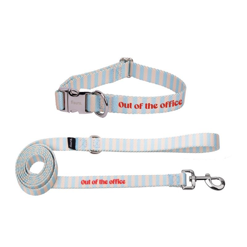 PACK COLLIER + LAISSE - OUT OF OFFICE - FISURA