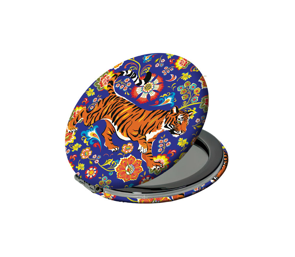 MIROIR DE POCHE - TIGRE ROYAL - CARTES D'ART