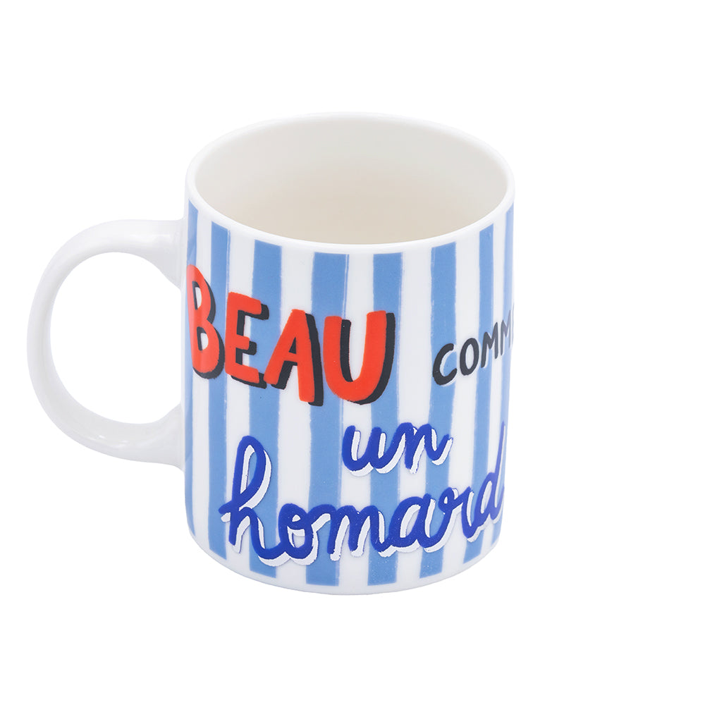 MUG LARGE - BEAU COMME UN HOMARD - CARTES D'ART