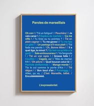 AFFICHE 30X40CM - PAROLES DE MARSEILLAIS - L'AVANT GARDISTE