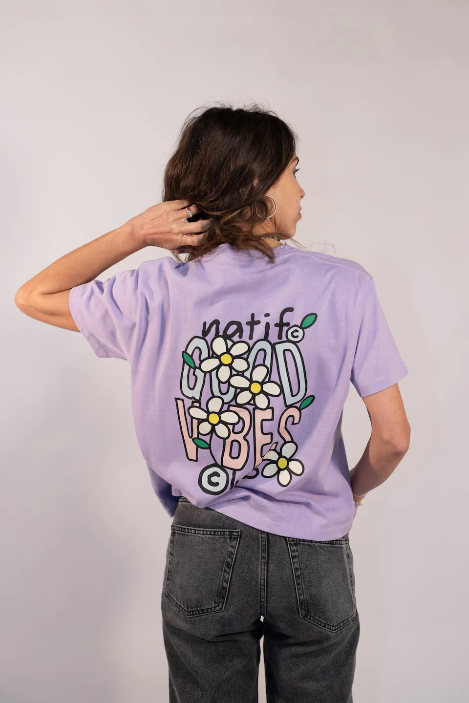 T-SHIRT FEMME - NEW GOOD VIBES - NATIF
