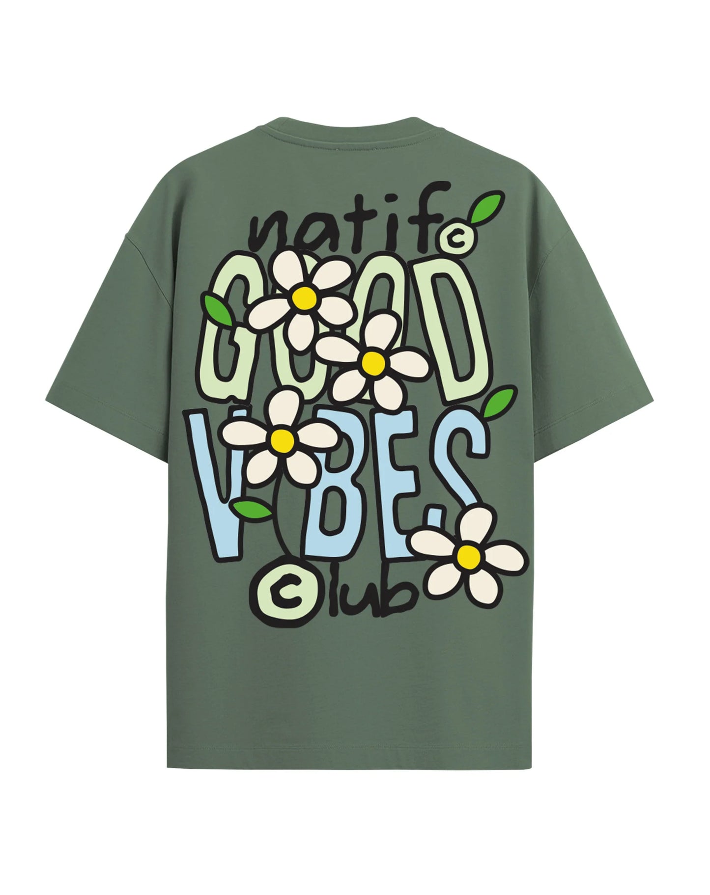 T-SHIRT UNISEXE NEW GOOD VIBES - NATIF