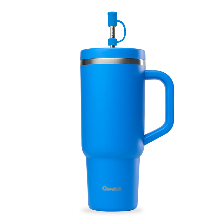 TRAVEL CUP 900ML INOX - AZUR - QWETCH