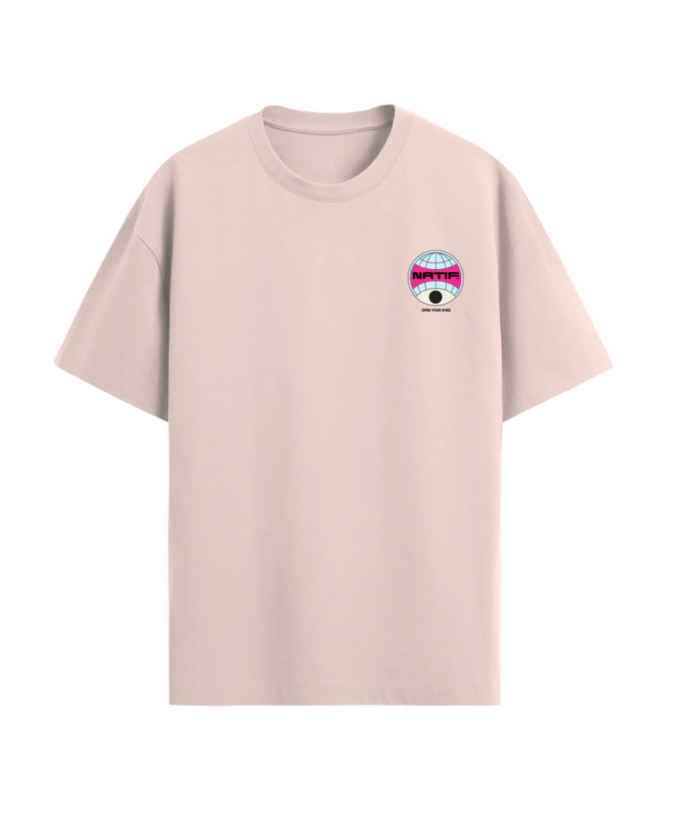 T-SHIRT FLOWER PEACE ROSE (LOOSE) - NATIF