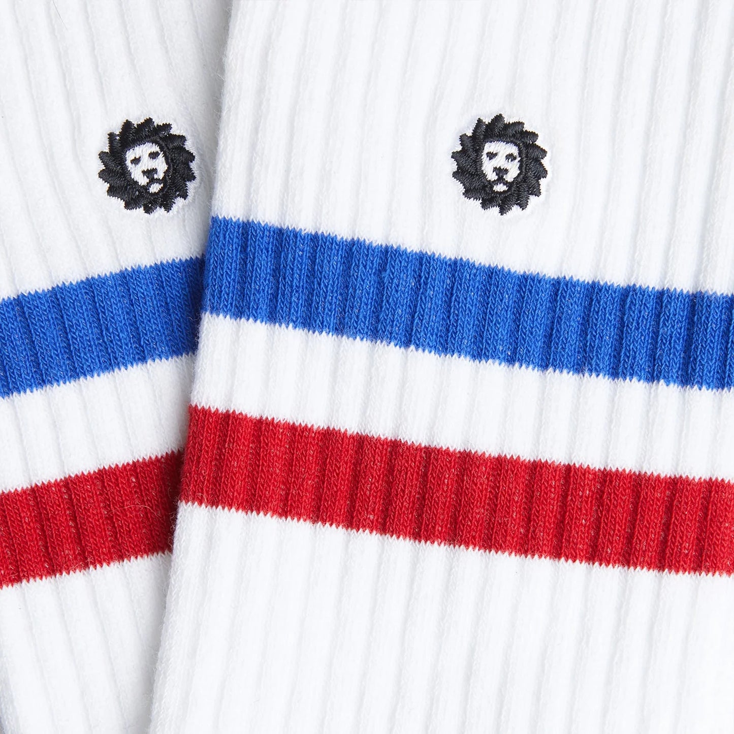 CHAUSSETTES ATHLETIC ESSENTIALS - STRIPES WHITE - JIMMY LION