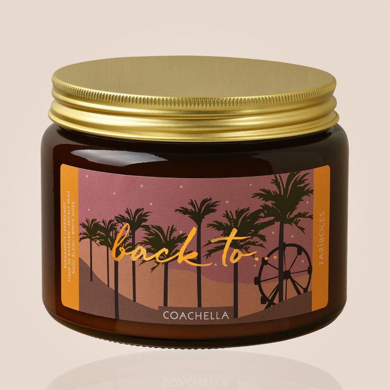 BOUGIE 400g - BACK TO COACHELLA - FARIBOLES PARFUMS