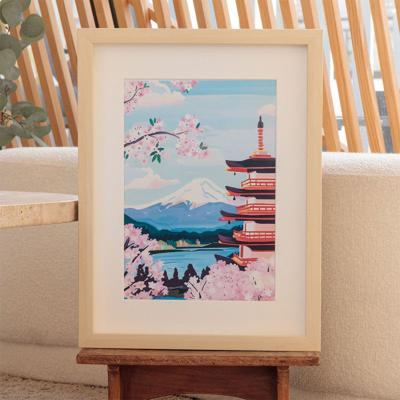 COFFRET PEINTURE AU NUMERO - MONT FUJI par la Petite épicerie