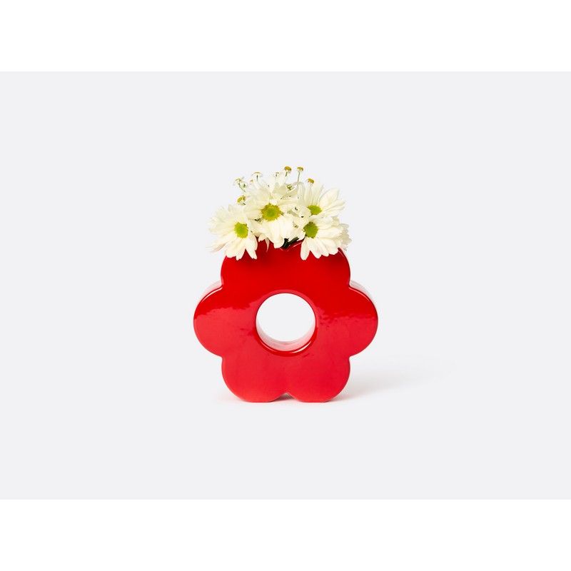 VASE DAISY RED - DOIY