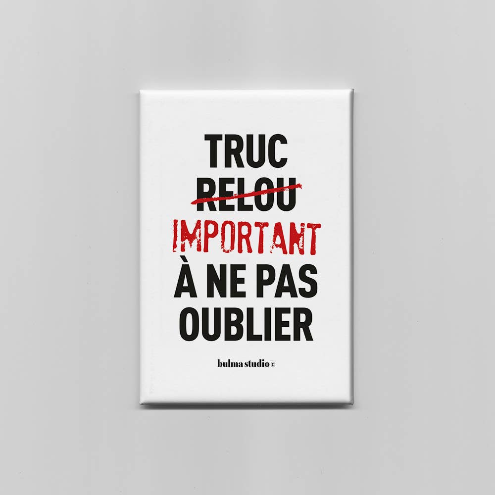 Aimant : Truc relou important