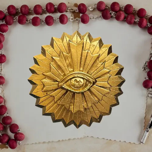 EX VOTO OEIL DE PROTECTION - COULEURS INTEMPORELLES - J'AI VU LA VIERGE