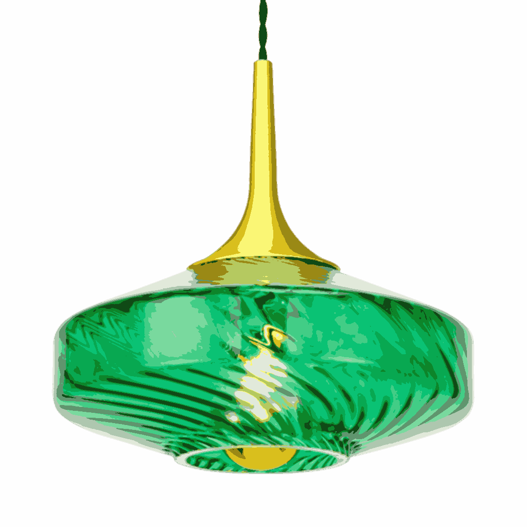 PETITE SUSPENSION ROXANNE - VERT - ELEMENTS LIGHTING