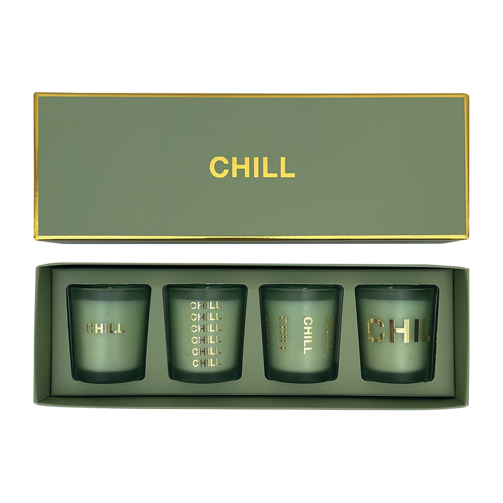 COFFRET DE 4 BOUGIES CHILL - OPJET PARIS