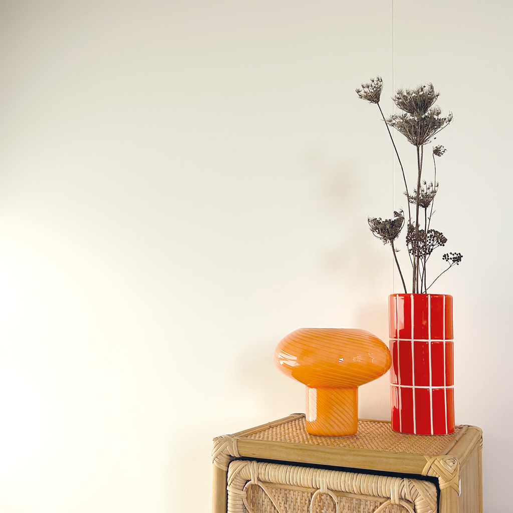 VASE CARRELAGE ORANGE 23cm - OPJET PARIS