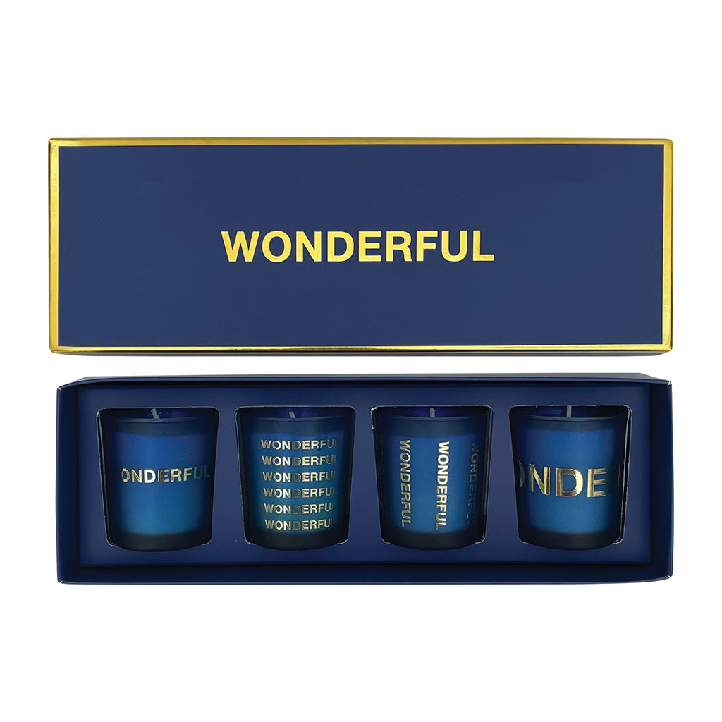 COFFRET DE 4 BOUGIES - WONDERFUL - OPJET PARIS