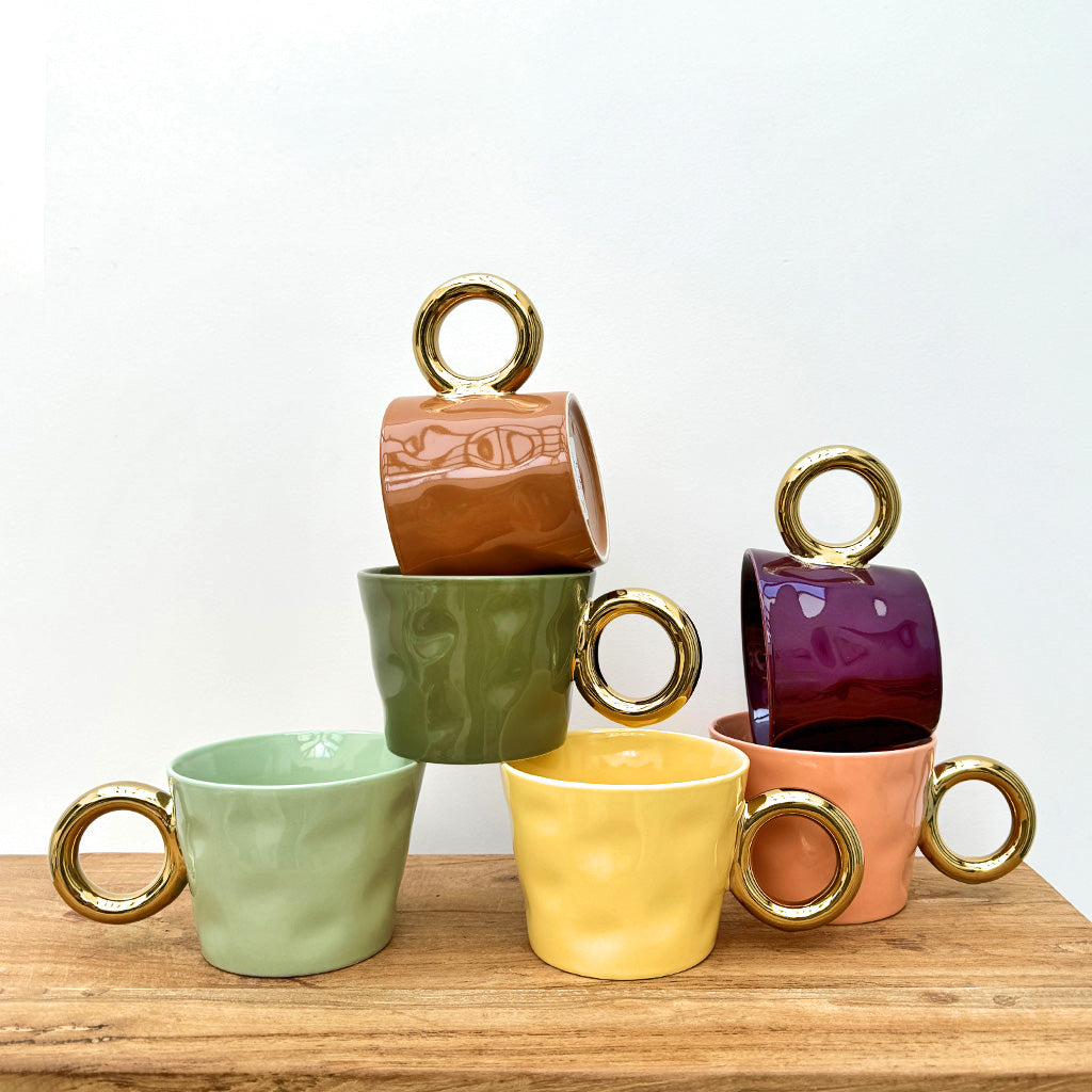 SET DE TASSES "MATINS CALINS" VIOLET - OPJET PARIS