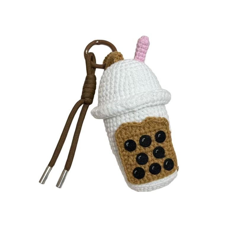 PORTE CLES CROCHET BUBBLE TEA