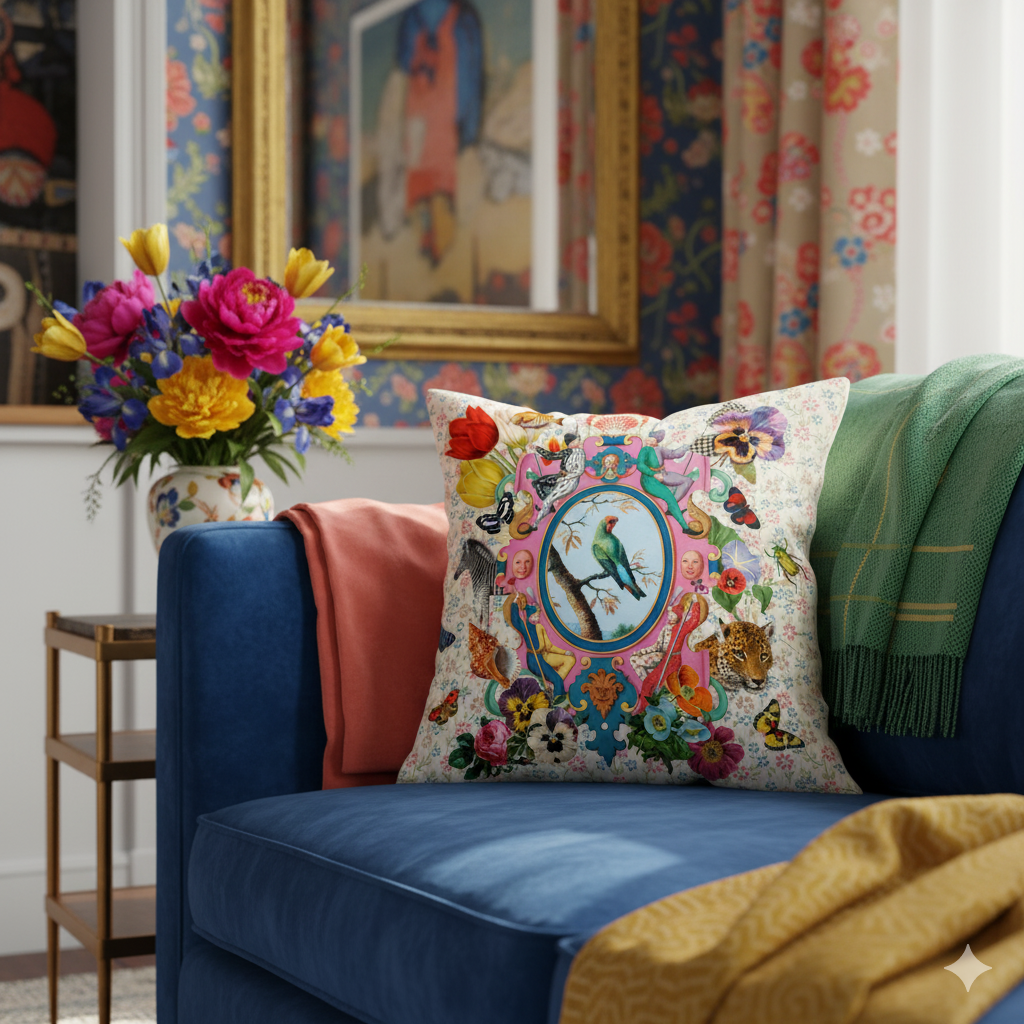 COUSSIN 40x40cm - RHAPSODIE - MOUCHKINE