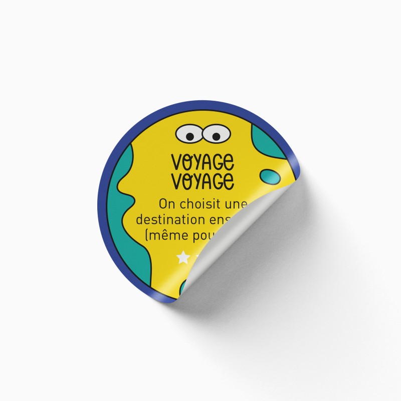 POSTER A STICKER - NOS DEFIS WEEK END - MINUS EDITIONS + POPPIK