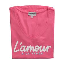 T-SHIRT DOLLY - L'AMOUR A LA PLAGE - BUBBLE GUM - FRENCH DISORDER