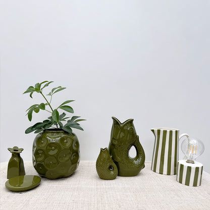 VASE PICHET POISSON KAKI - OPJET PARIS