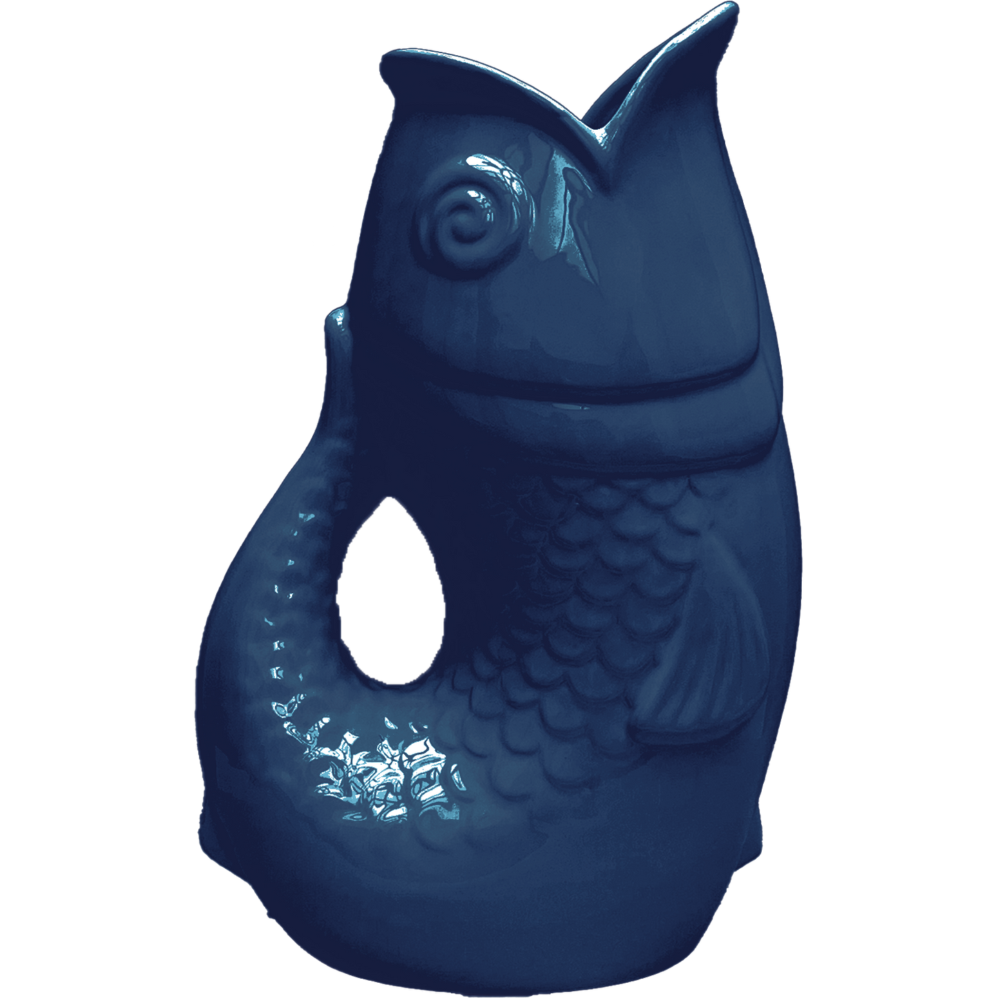 VASE POISSON XXL BLEU - OPJET PARIS
